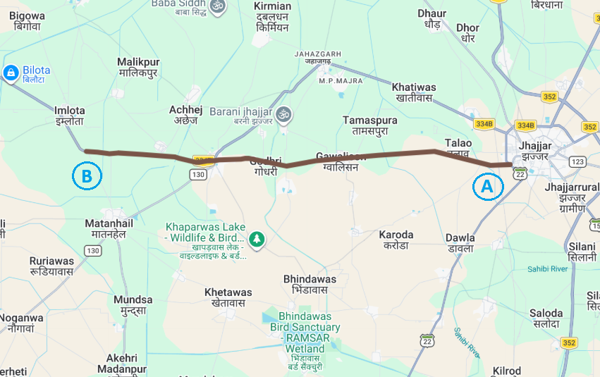 Jhajjar-Chhuchhakwas(Both Side) - 18.50KM